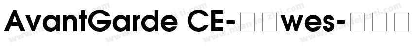 AvantGarde CE-粗体wes字体转换